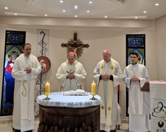 Bispos visitam Seminário Bom Pastor e fortalecem comunhão com os seminaristas