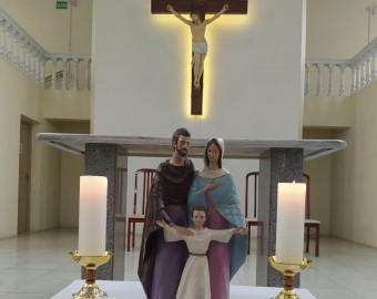 Comarca de Santa Rosa do Sul concluí peregrinação com imagem da Sagrada Família