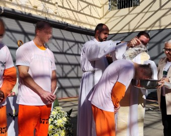 Pastoral Carcerária celebra batismos na Penitenciária Sul