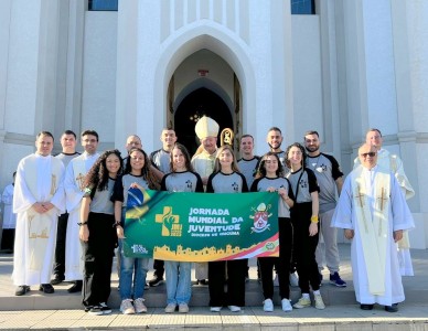 Diocese de Criciúma celebra envio de jovens para a Jornada Mundial da Juventude