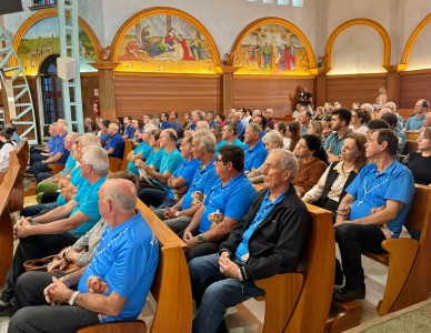 Terço dos Homens realiza encontro diocesano no Santuário de Caravaggio